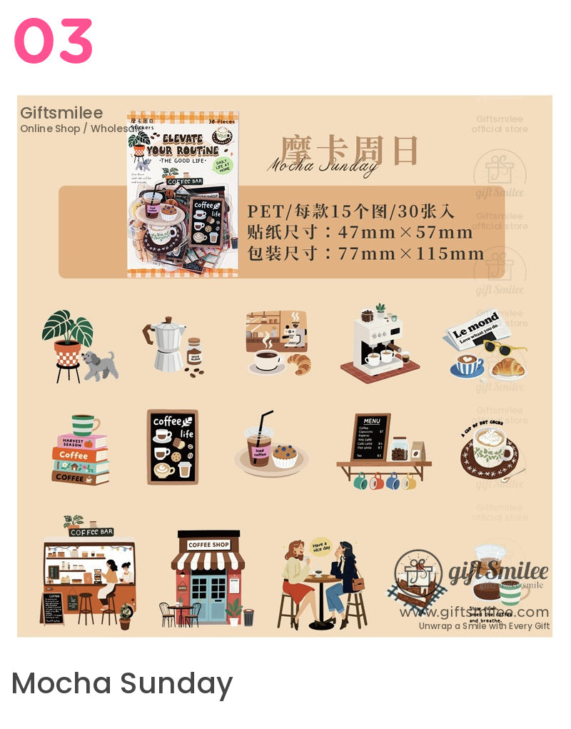 Your Routine Daily Life Decorative Sticker Packs | KS-SA-3980