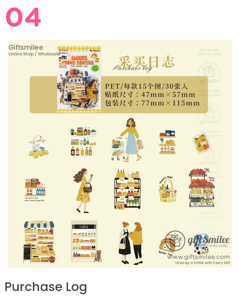 Your Routine Daily Life Decorative Sticker Packs | KS-SA-3980