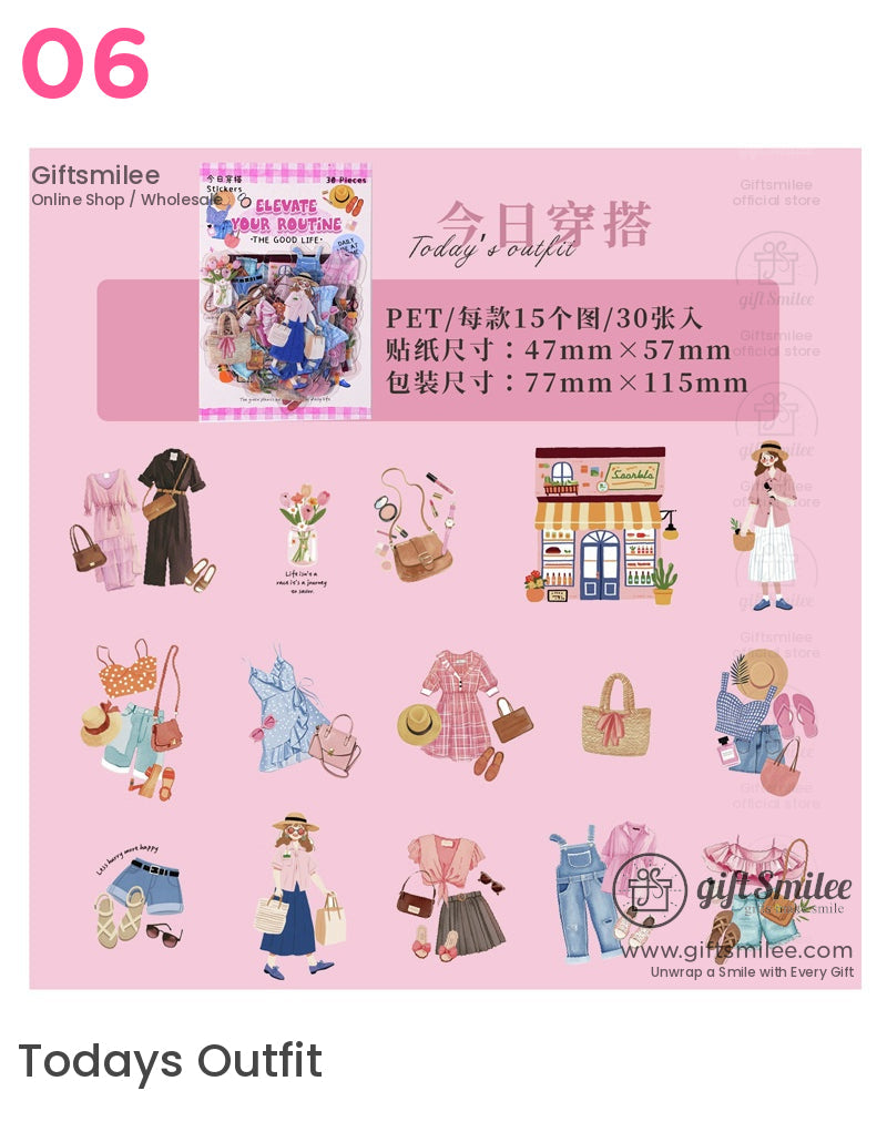 Your Routine Daily Life Decorative Sticker Packs | KS-SA-3980