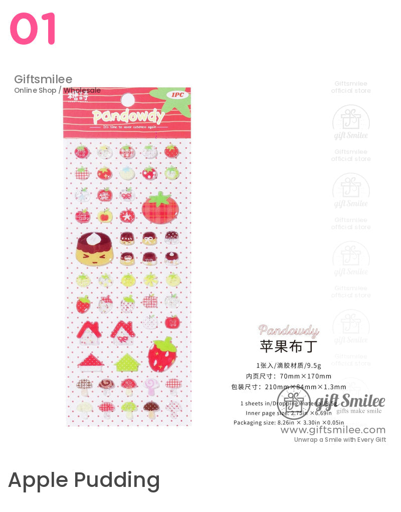 Puffy Assorted Cute Designs Stickers | KS-SA-3985