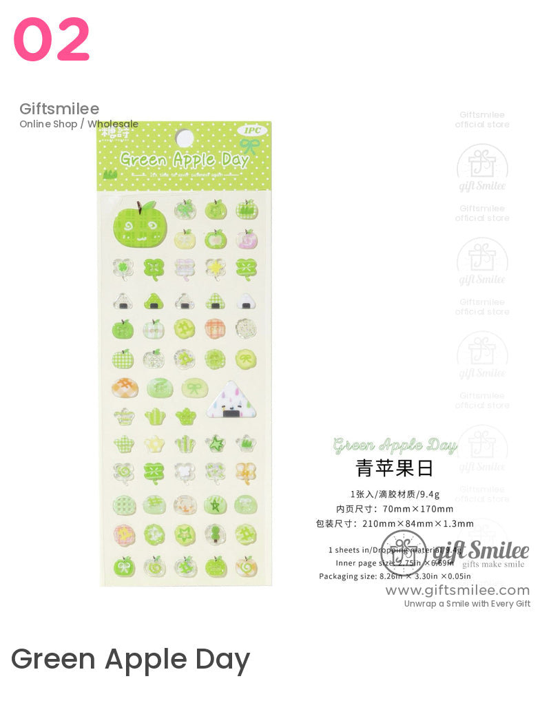 Puffy Assorted Cute Designs Stickers | KS-SA-3985