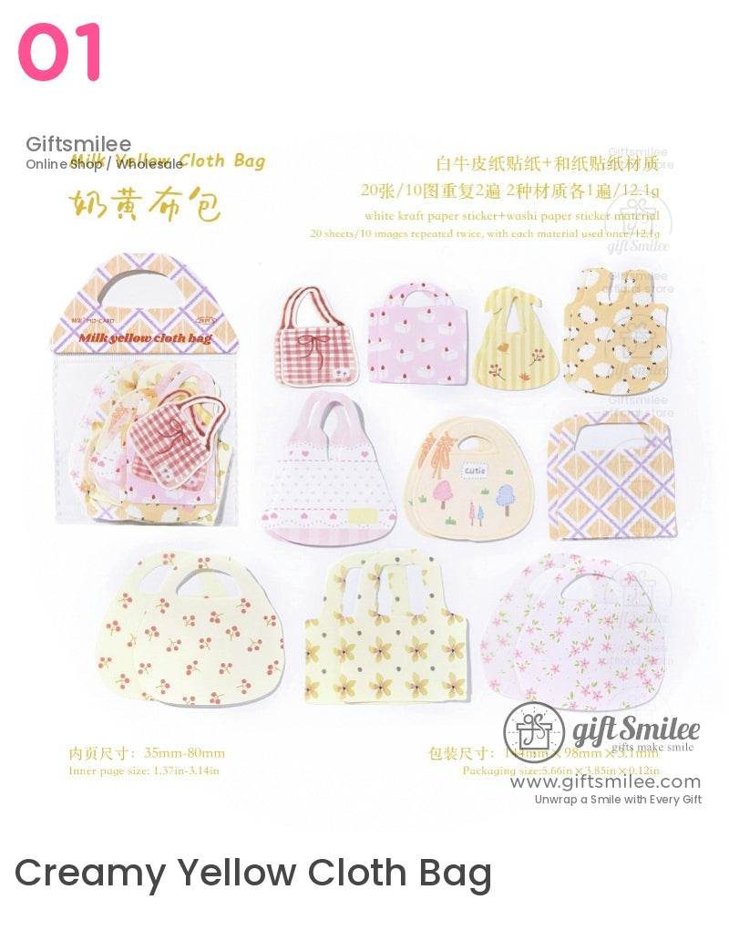 Mini Pastel Tote Bag Notes | KS-SA-3986