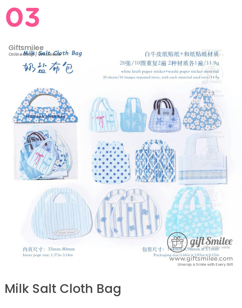 Mini Pastel Tote Bag Notes | KS-SA-3986