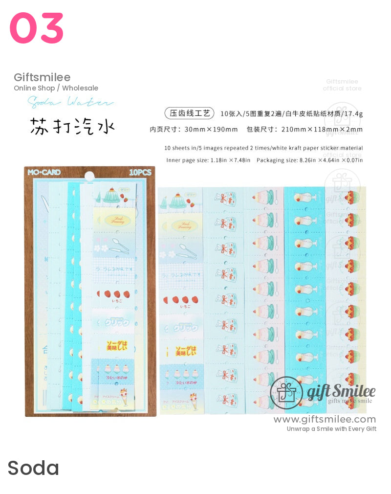 Kawaii Japanese Retro Cafe Stickers | KS-SA-3987