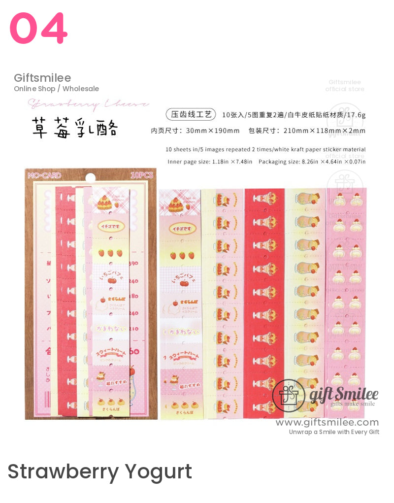 Kawaii Japanese Retro Cafe Stickers | KS-SA-3987