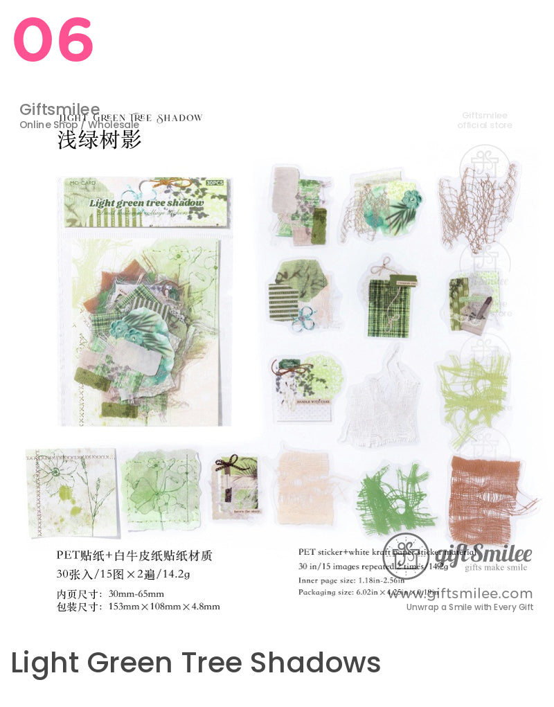 Vintage Scrapbook C Floral Fabric Sticker Packs | KS-SA-3988