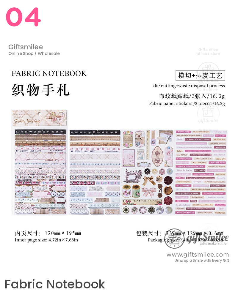 Retro Scrapbooking Stickers | KS-SA-3989