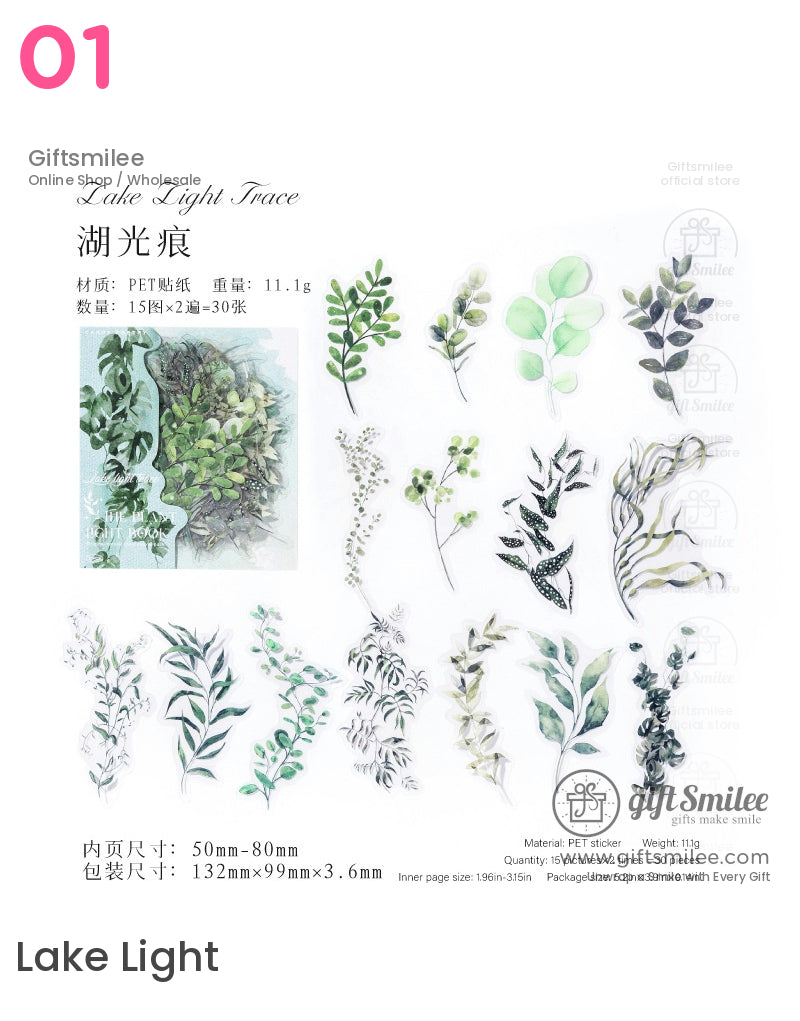 Vintage Botanical Plant Sticker Packs | KS-SA-3992