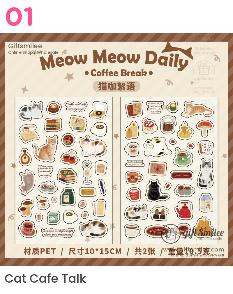 Meow Meow Daily Cat Stickers | KS-SA-3995