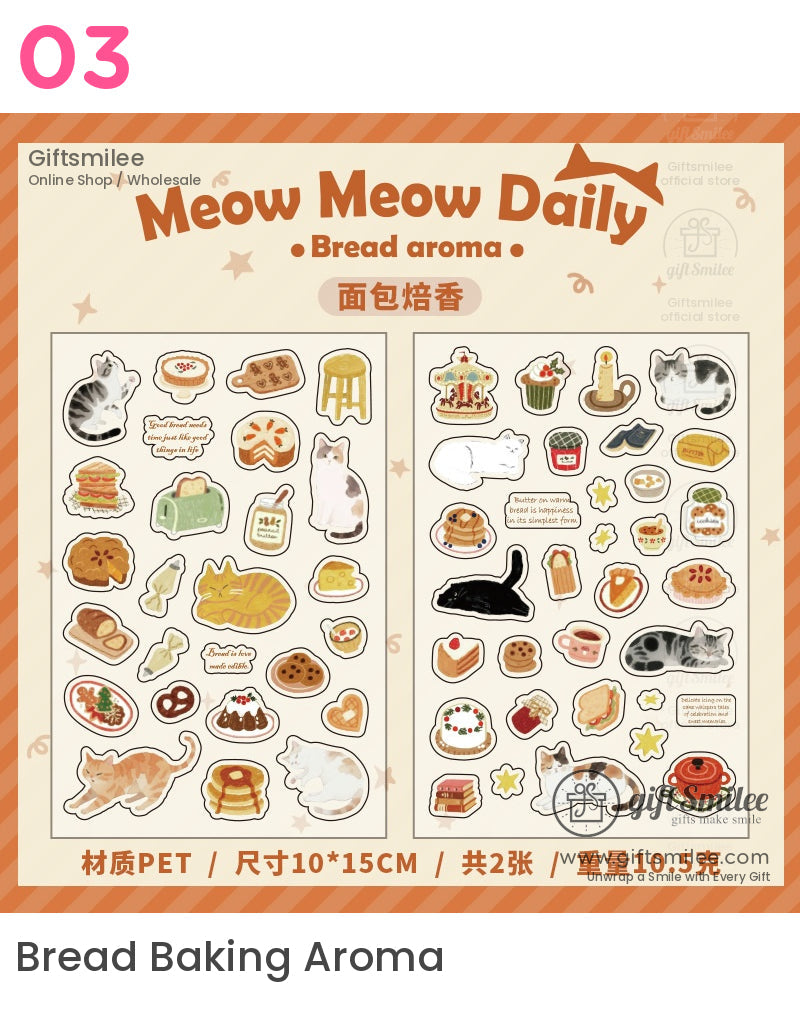 Meow Meow Daily Cat Stickers | KS-SA-3995