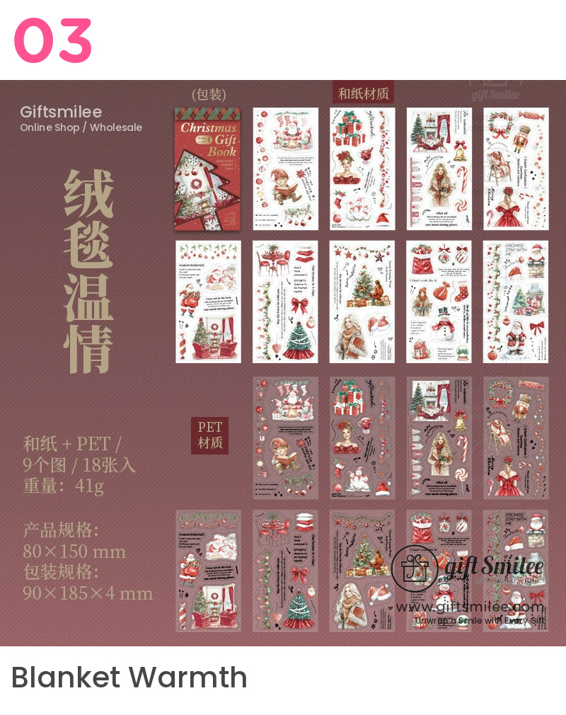 Christmas Gift Book Holiday Sticker Book | KS-SA-3999