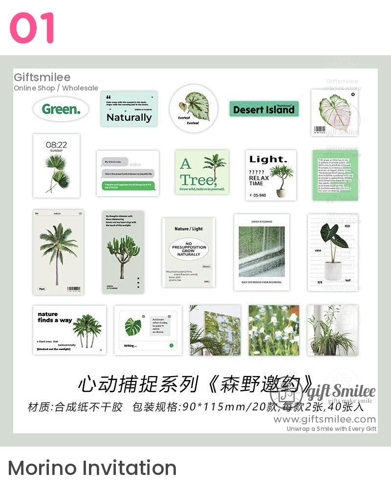 Nature-Inspired Botanical Sticker Pack Sticker Packs | KS-SA-4002