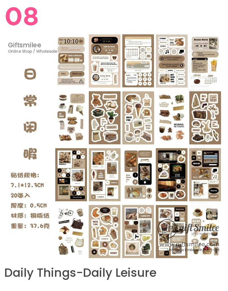 Collage Freedom Aesthetic Sticker Book | KS-SA-4003