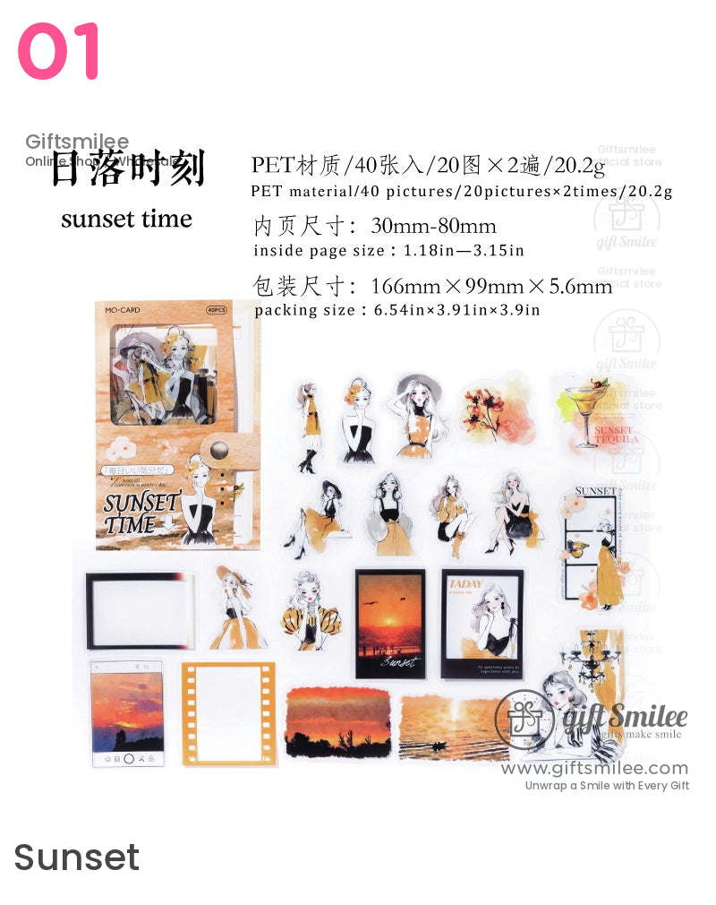 Vintage Aesthetic Sticker Packs | KS-SA-4006