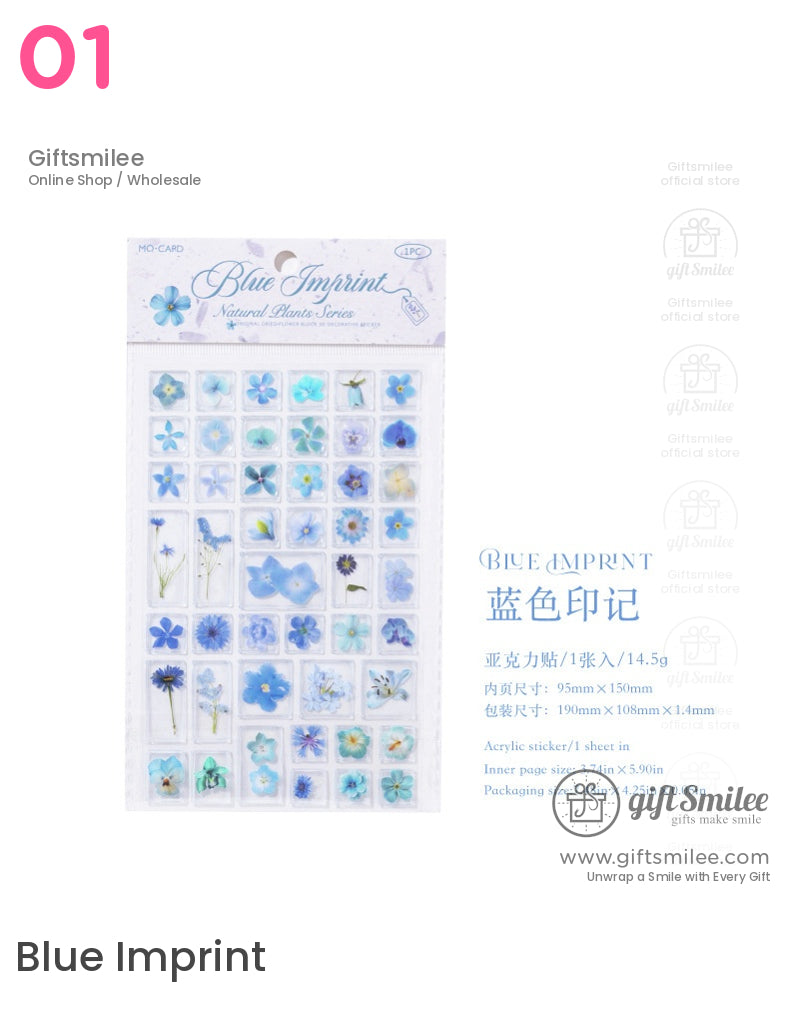 Natural Floral And Leaf Stickers | KS-SA-4009