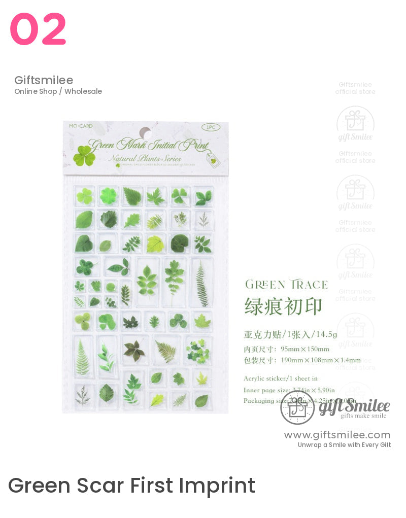 Natural Floral And Leaf Stickers | KS-SA-4009