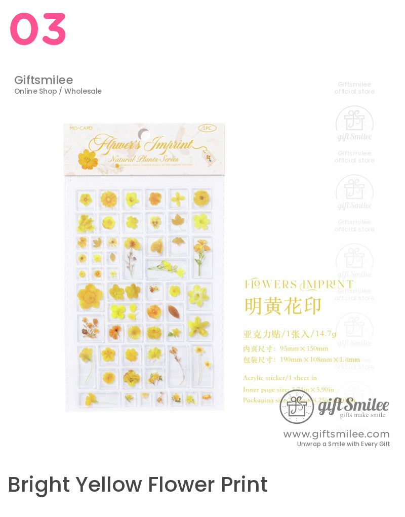Natural Floral And Leaf Stickers | KS-SA-4009