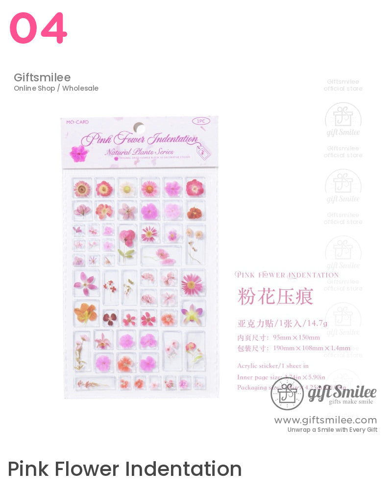 Natural Floral And Leaf Stickers | KS-SA-4009