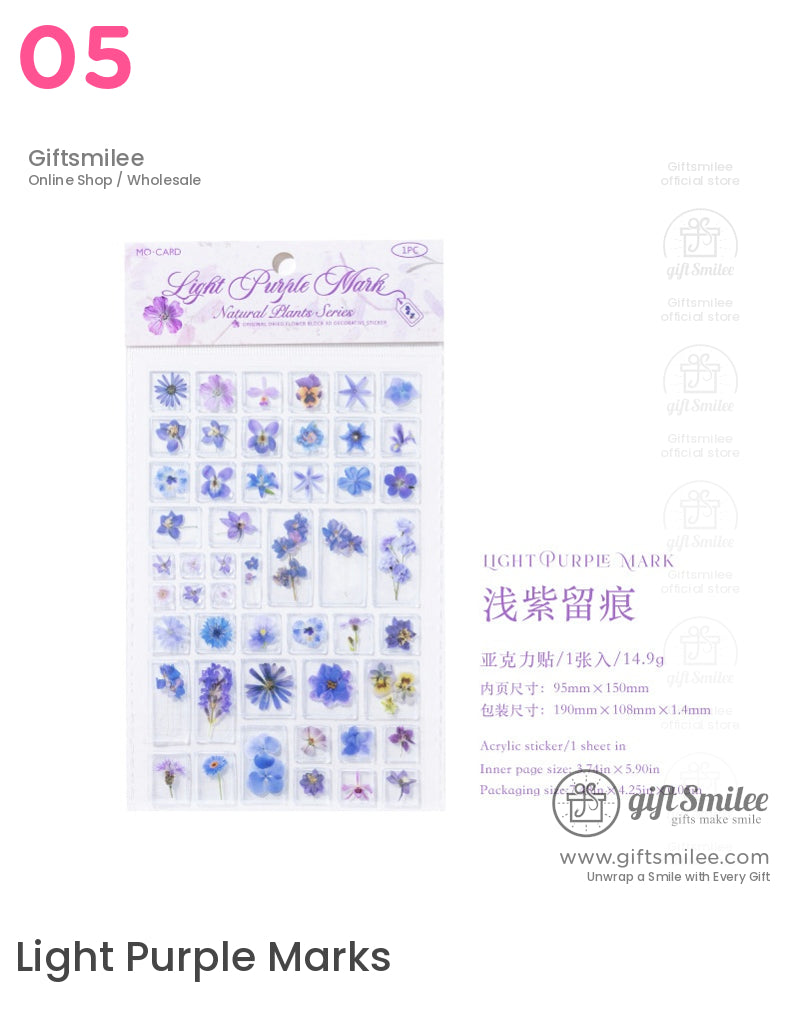 Natural Floral And Leaf Stickers | KS-SA-4009
