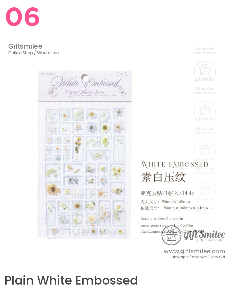 Natural Floral And Leaf Stickers | KS-SA-4009