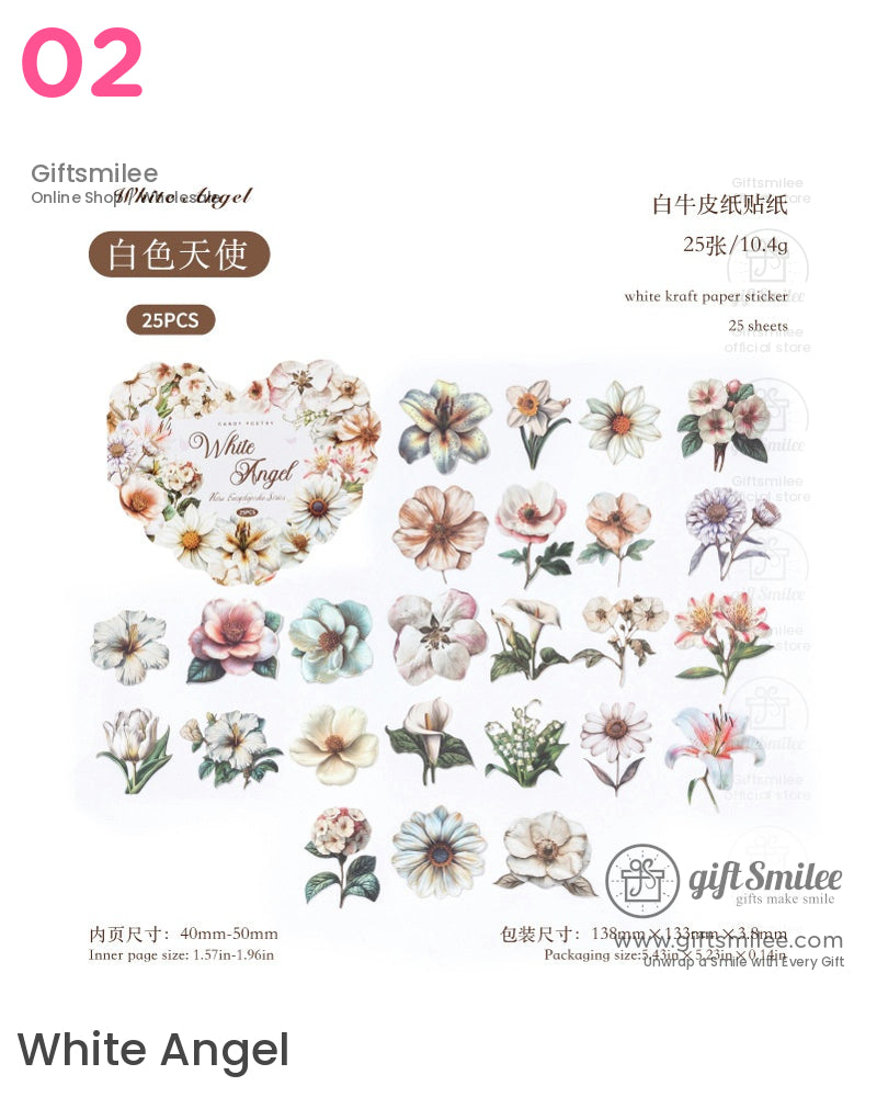 Vintage Floral Botanical Sticker Packs | KS-SA-4012