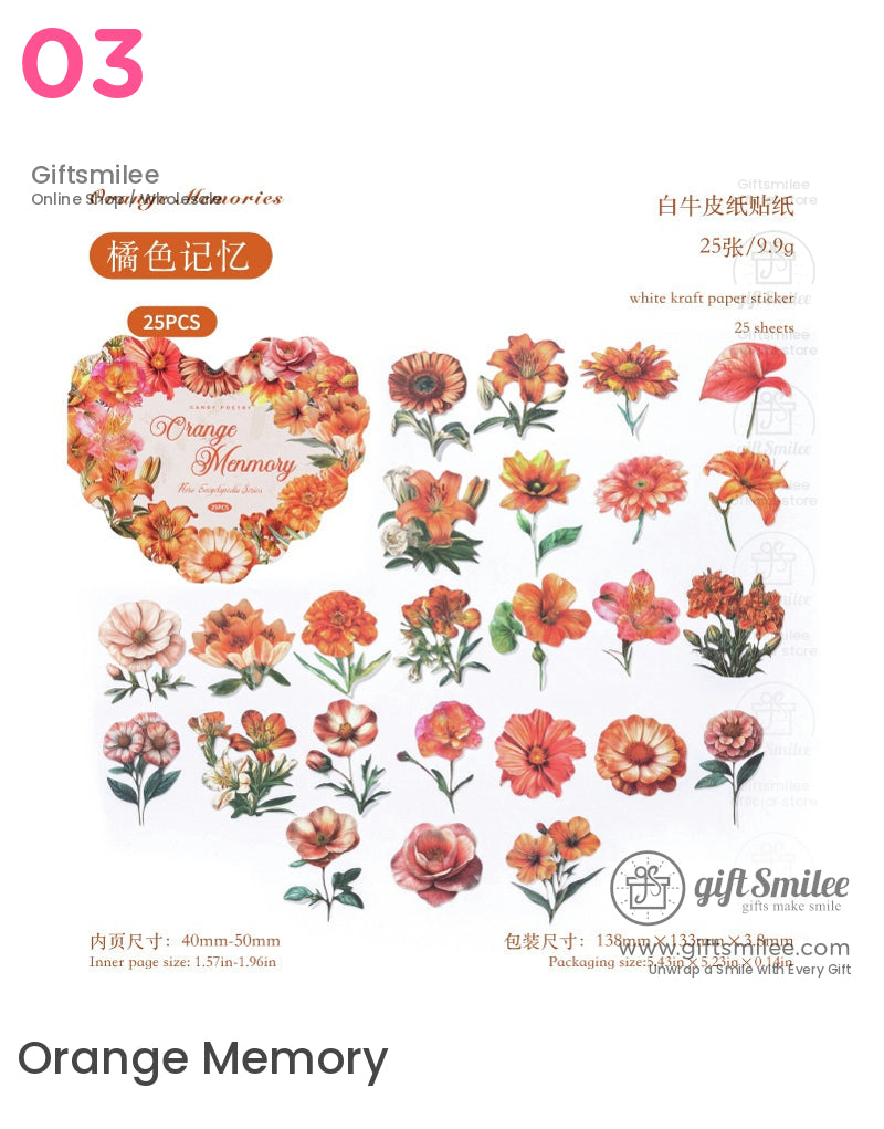Vintage Floral Botanical Sticker Packs | KS-SA-4012