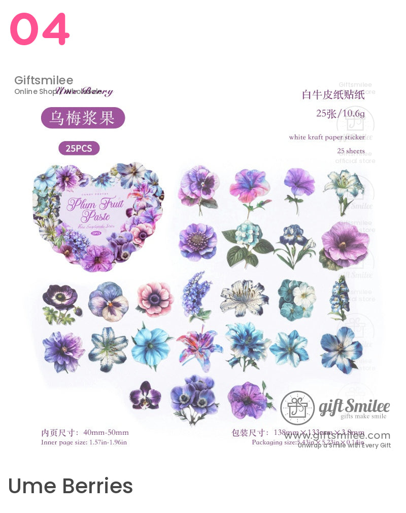 Vintage Floral Botanical Sticker Packs | KS-SA-4012