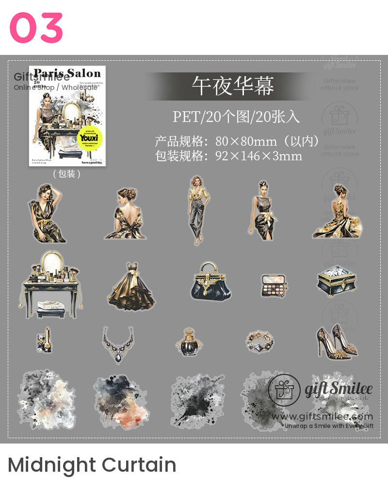 Paris Salon Fashion Stickers | KS-SA-4014