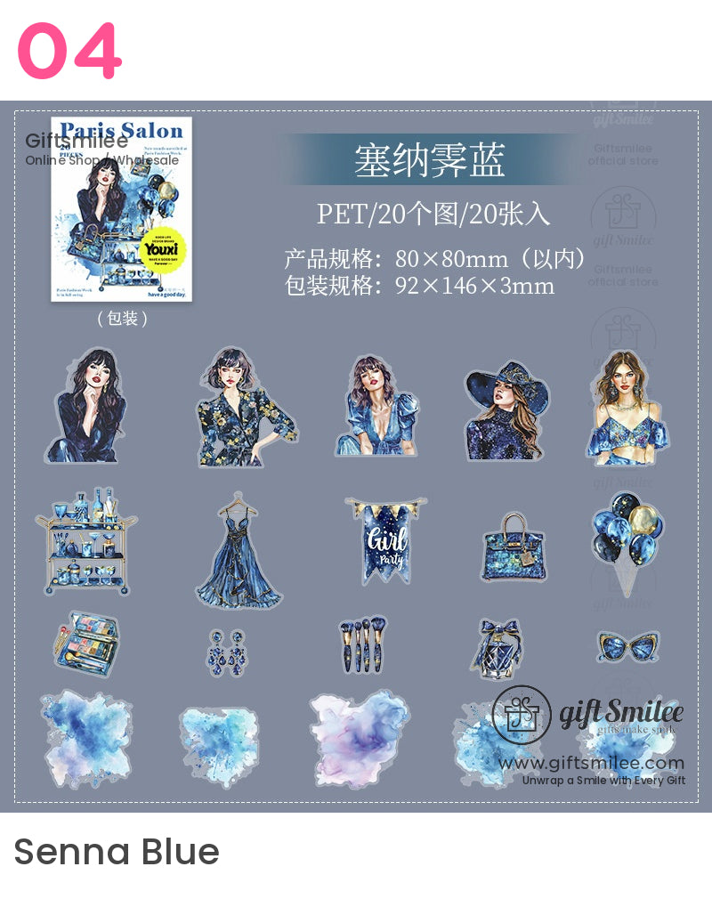 Paris Salon Fashion Stickers | KS-SA-4014