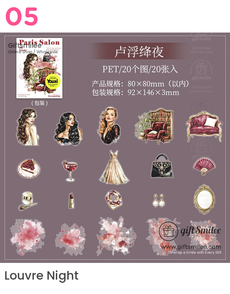 Paris Salon Fashion Stickers | KS-SA-4014