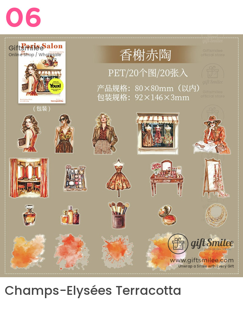 Paris Salon Fashion Stickers | KS-SA-4014