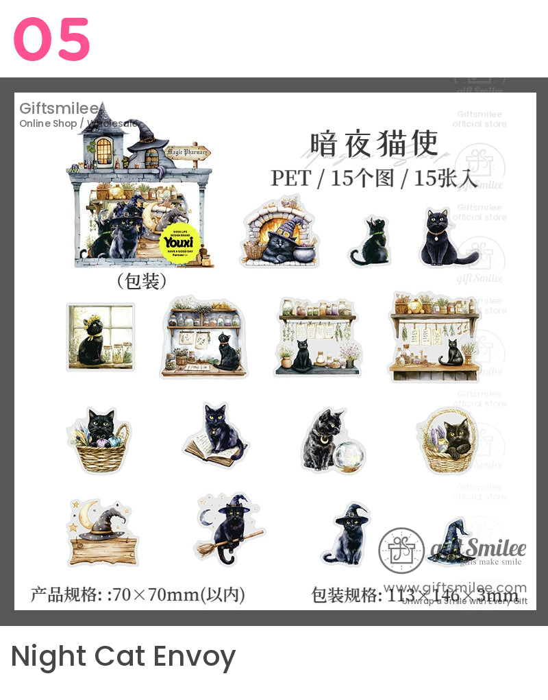 Miniature Witch Apothecary Diorama Stickers | KS-SA-4015
