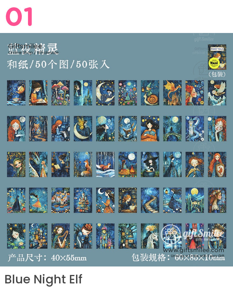 Fairy Tale Mini Fantasy Art Sticker Book | KS-SA-4020