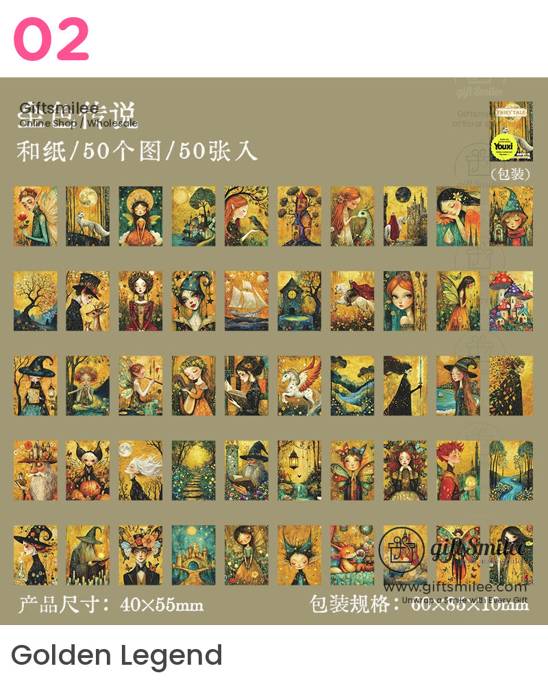 Fairy Tale Mini Fantasy Art Sticker Book | KS-SA-4020