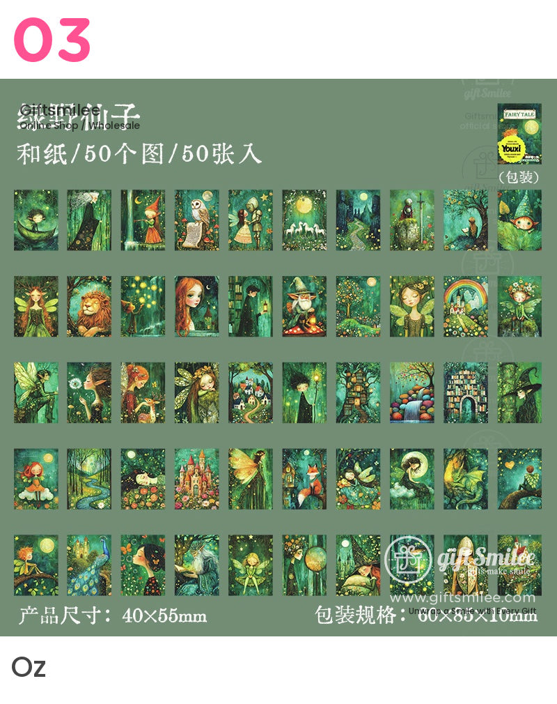 Fairy Tale Mini Fantasy Art Sticker Book | KS-SA-4020