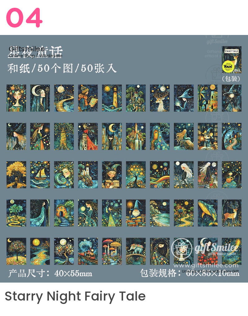 Fairy Tale Mini Fantasy Art Sticker Book | KS-SA-4020