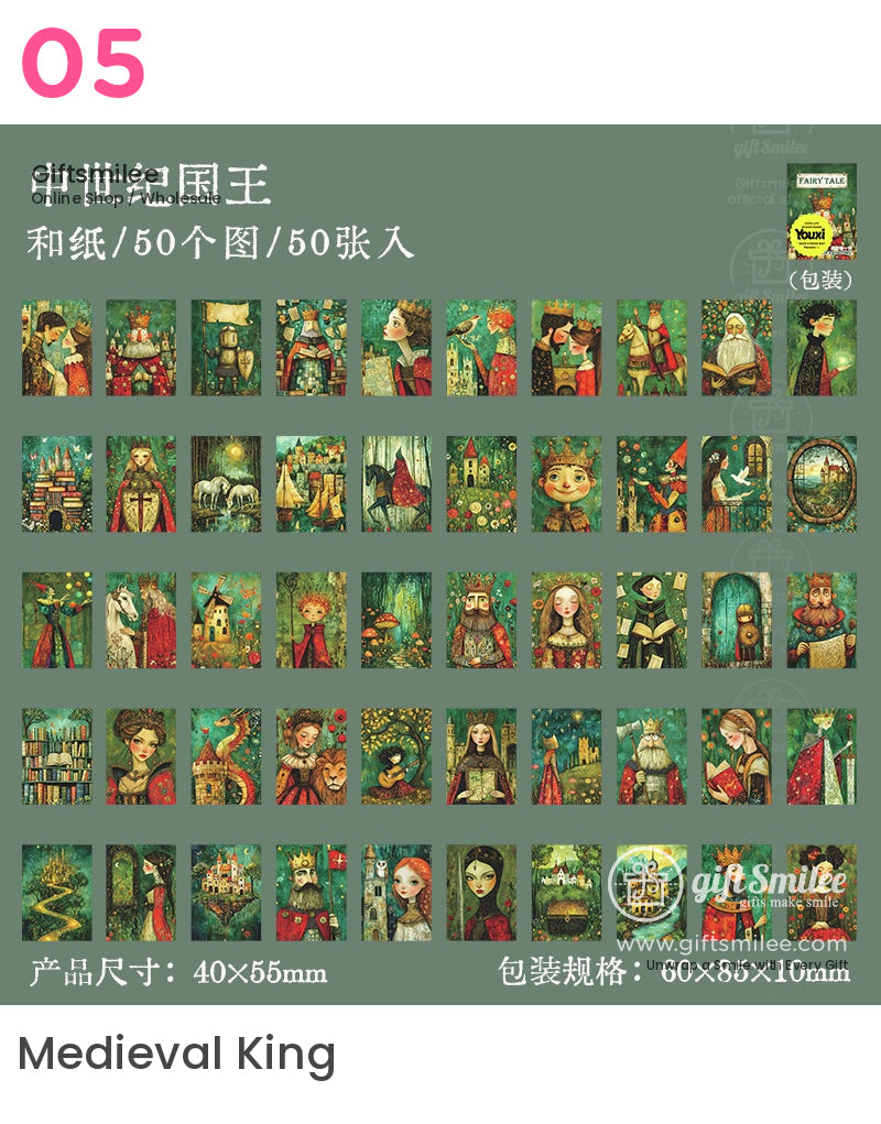 Fairy Tale Mini Fantasy Art Sticker Book | KS-SA-4020
