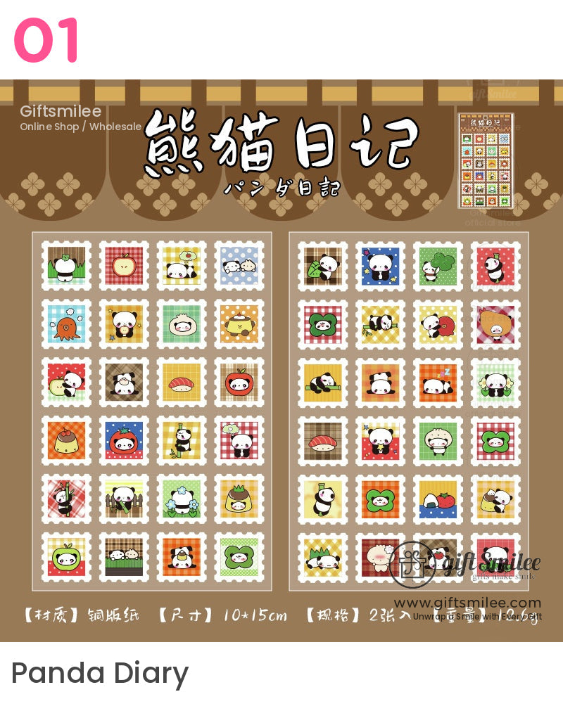 Mini Stamp Food Nature Stickers | KS-SA-4022