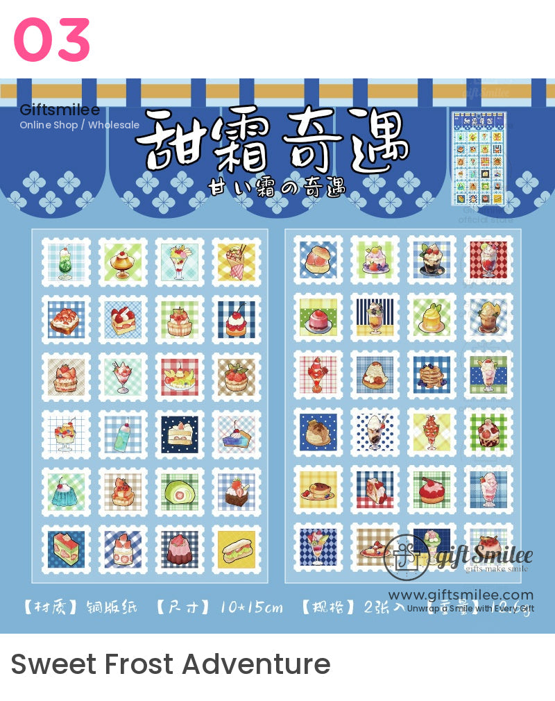 Mini Stamp Food Nature Stickers | KS-SA-4022