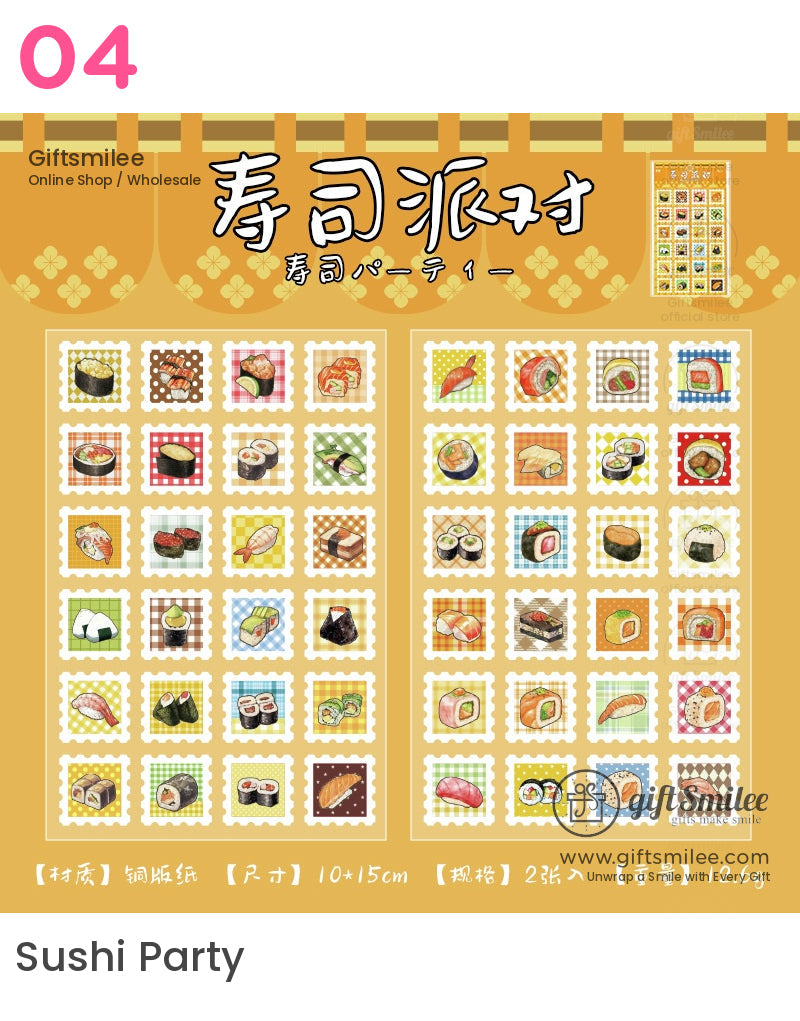 Mini Stamp Food Nature Stickers | KS-SA-4022