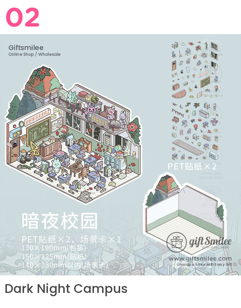 Miniature Diy 3D Scene Stickers | KS-SA-4036