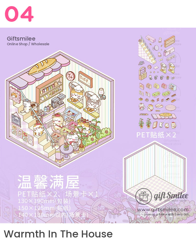 Miniature Diy 3D Scene Stickers | KS-SA-4036