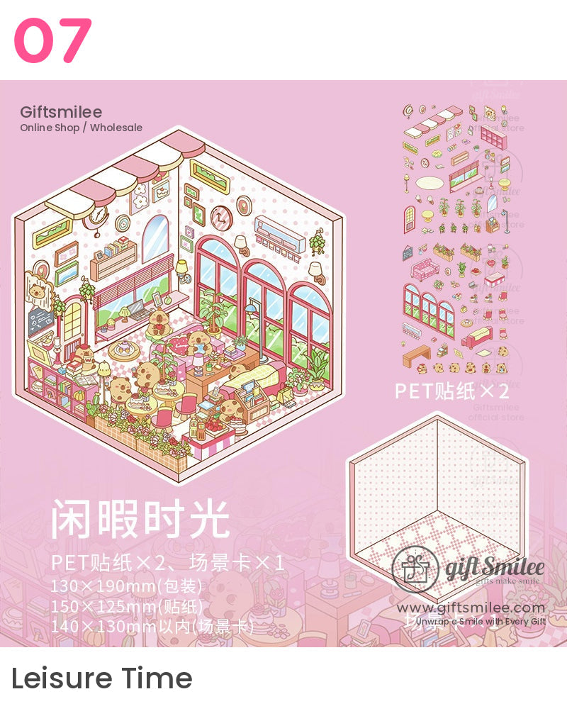 Miniature Diy 3D Scene Stickers | KS-SA-4036