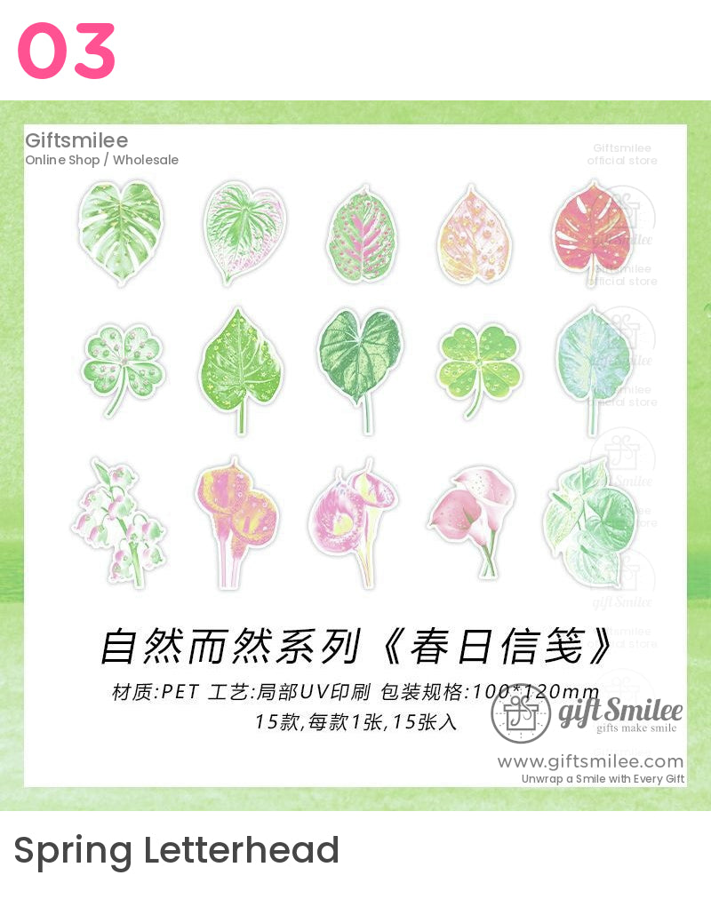 Nature Marine Floral And Fruit Sticker Packs | KS-SA-4044