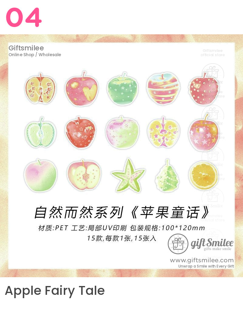 Nature Marine Floral And Fruit Sticker Packs | KS-SA-4044