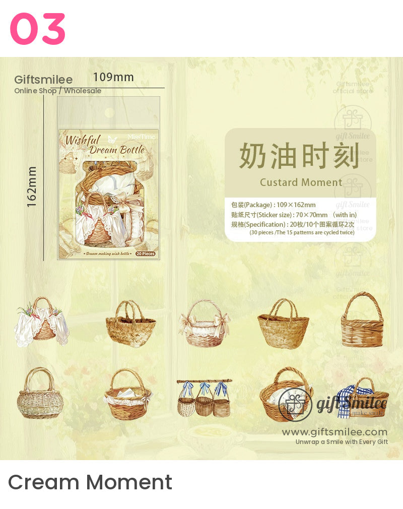 Wishful Dream Bottle Holographic Stickers | KS-SA-4045