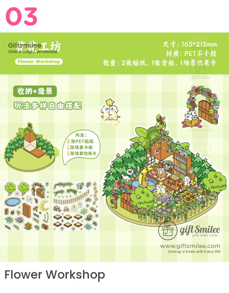 Diy Miniature Scene Stickers | KS-SA-4047