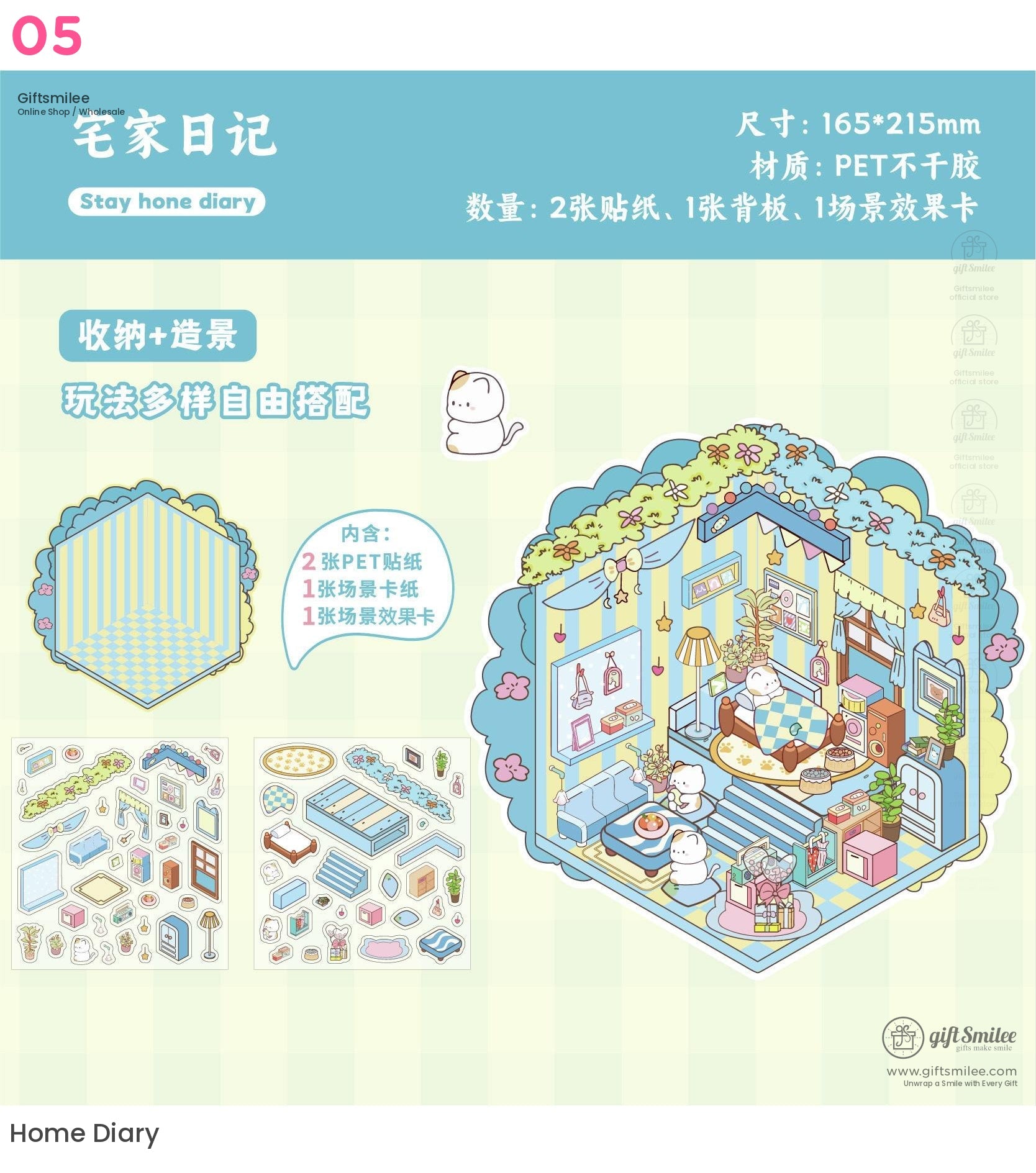 Diy Miniature Scene Stickers | KS-SA-4047