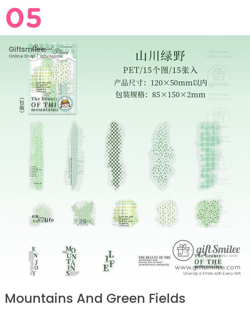 Vintage-Inspired Transparent Stickers | KS-SA-4050