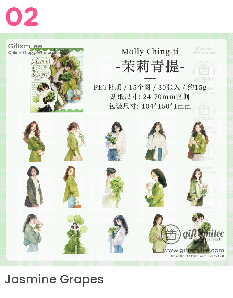 Fashion Floral Sticker Packs | KS-SA-4053